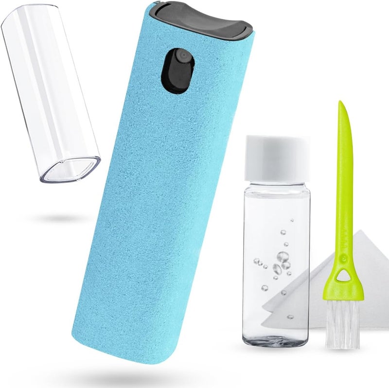 walrfid Screen Cleaner Touchscreen Mist Spray, Cleaning Kit for Electronic Phone TV, Laptop, Tablet, PC, Computer LCD Flat Screens, Eyeglasses, Compatible with iPhone iPad MacBook Pro - LightBlue - Image 1